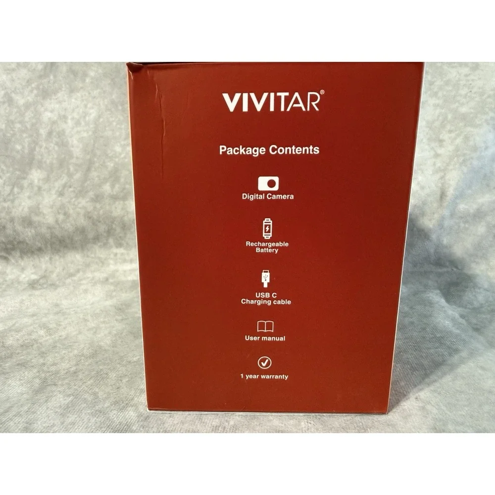 Vivitar - 4K (2160) Video Hybrid Optical Zoom Bridge Camera with Lens - Black
